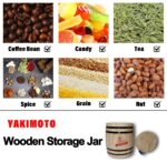 1-Piece Mini Wood Canister - Airtight Solid Wood Storage Jar - Image 4
