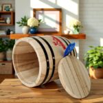 1-Piece Mini Wood Canister - Airtight Solid Wood Storage Jar - Image 8