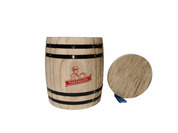 1-Piece Mini Wood Canister - Airtight Solid Wood Storage Jar - Image 3