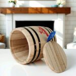 1-Piece Mini Wood Canister - Airtight Solid Wood Storage Jar - Image 14