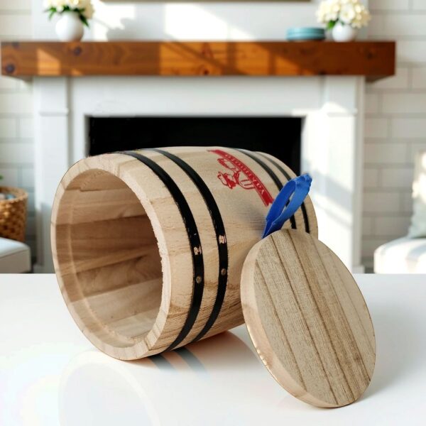 1-Piece Mini Wood Canister - Airtight Solid Wood Storage Jar - Image 14