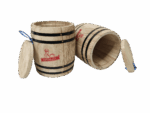 2-Pack Mini Wood Canisters Set - Airtight Solid Wood Storage Jars - Image 4