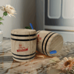 2-Pack Mini Wood Canisters Set - Airtight Solid Wood Storage Jars - Image 6