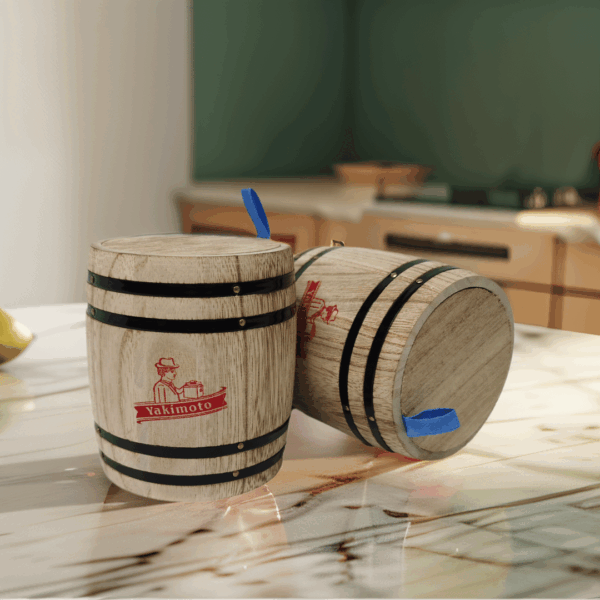 2-Pack Mini Wood Canisters Set - Airtight Solid Wood Storage Jars - Image 8