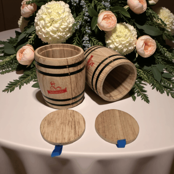 2-Pack Mini Wood Canisters Set - Airtight Solid Wood Storage Jars - Image 10