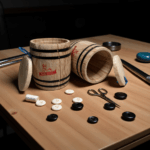 2-Pack Mini Wood Canisters Set - Airtight Solid Wood Storage Jars - Image 12