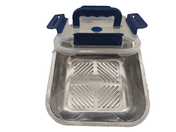 Extra-Large Stainless Steel Food Storage Containers with Blue Lids - Airtight & Leak-Proof - Image 43