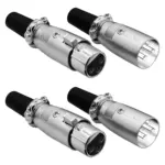 5 Core 3 Pin XLR Male and Female to 1/4 Inch Audio Jack Locking Connector Set - Image 37