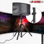 5 Core Adjustable Short Tripod Speaker Stand for PA and Studio Monitors - Image 23