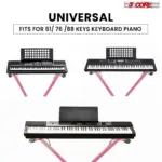 5 Core Single X Keyboard Stand Adjustable for 61 76 and 88 Key Keyboards - Image 3