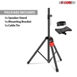 5 Core Adjustable Short Tripod Speaker Stand for PA and Studio Monitors - Image 9