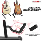 5 Core A Frame Guitar Stand with Foam Arms for Acoustic Electric and Bass Guitars - Image 14