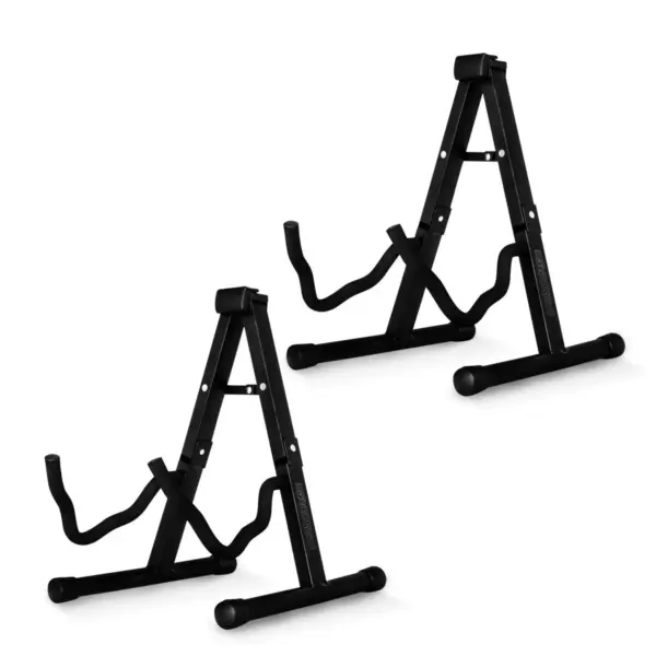 5 Core 2 Pack A Frame Guitar Stands with Foam Arms for Acoustic Electric and Bass Guitars - Image 32