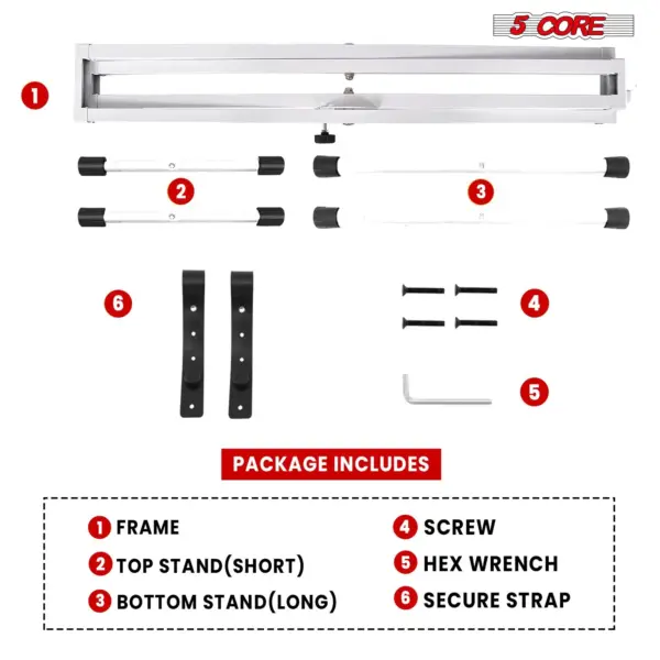 5 Core Single X Keyboard Stand Adjustable for 61 76 and 88 Key Keyboards - Image 14