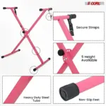 5 Core Single X Keyboard Stand Adjustable for 61 76 and 88 Key Keyboards - Image 4