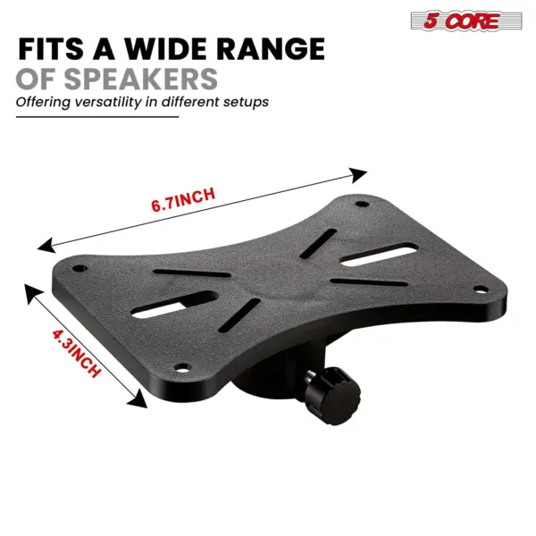 5 Core Adjustable Short Tripod Speaker Stand for PA and Studio Monitors - Image 5