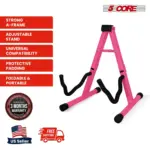 5 Core A Frame Guitar Stand with Foam Arms for Acoustic Electric and Bass Guitars - Image 50