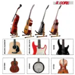 5 Core A Frame Guitar Stand with Foam Arms for Acoustic Electric and Bass Guitars - Image 23