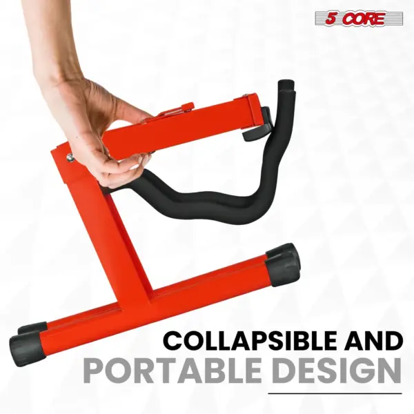 5 Core A Frame Guitar Stand with Foam Arms for Acoustic Electric and Bass Guitars - Image 63