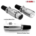 5 Core 3 Pin XLR Male and Female to 1/4 Inch Audio Jack Locking Connector Set - Image 24