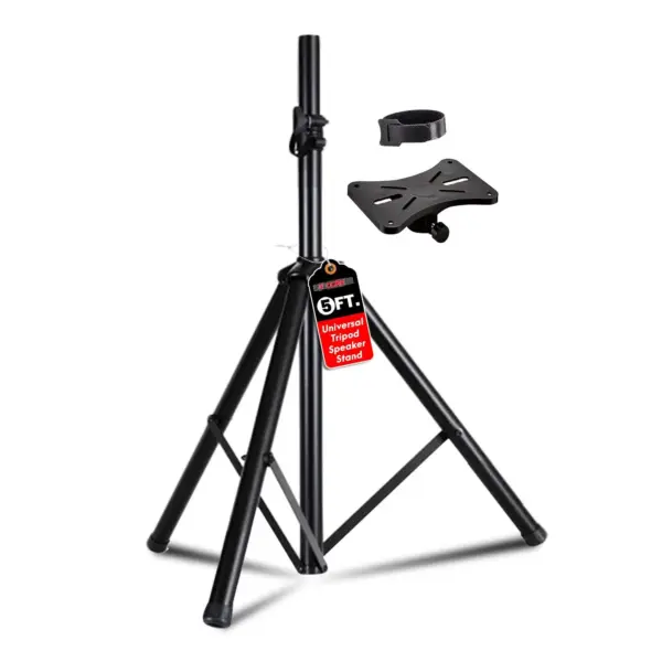 5 Core Adjustable Short Tripod Speaker Stand for PA and Studio Monitors - Image 12