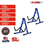 5 Core 2 Pack A Frame Guitar Stands with Foam Arms for Acoustic Electric and Bass Guitars - Image 45