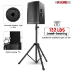 5 Core Adjustable Short Tripod Speaker Stand for PA and Studio Monitors - Image 8