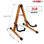 5 Core A Frame Guitar Stand with Foam Arms for Acoustic Electric and Bass Guitars - Image 22