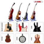 5 Core A Frame Guitar Stand with Foam Arms for Acoustic Electric and Bass Guitars - Image 34
