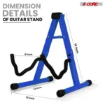 5 Core A Frame Guitar Stand with Foam Arms for Acoustic Electric and Bass Guitars - Image 36
