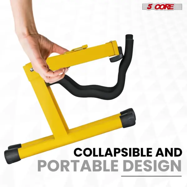 5 Core A Frame Guitar Stand with Foam Arms for Acoustic Electric and Bass Guitars - Image 44