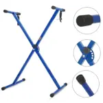 5 Core Single X Keyboard Stand Adjustable for 61 76 and 88 Key Keyboards - Image 17