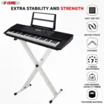 5 Core Heavy Duty Double X Keyboard Stand Adjustable for 61 76 and 88 Key Keyboards - Image 5