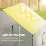 01-0472 Replacement Cover, 55" x 56.25" x 74.75" Walk-in Greenhouse Cover Reinforced Anti-Tear PE Hot House Cover, White - Image 5