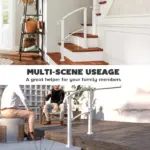 1-3 Step Metal Handrails for Outdoor Steps, Porch Deck Stair Railing with Installation Kit for Concrete Steps, White - Image 7