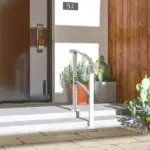 1-3 Step Metal Handrails for Outdoor Steps, Porch Deck Stair Railing with Installation Kit for Concrete Steps, White - Image 8