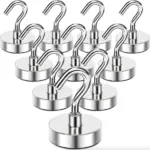 10 Pack N52 Neodymium Magnetic Hook Hangers - Image 3