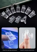 10 Pack Nail Extension Clips for Poly Builder Gel Quick Form Nail Tips - Image 11