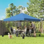 Outsunny 10 x 10 Ft Pop Up Canopy Tent with One Push Setup, Outdoor Portable Instant Canopy Shelter w/ Roller Bag, Dark Blue - Image 2