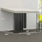 10' x 10' Outdoor Pergola Canopy, Metal Patio Canopy with Drainage Holes for Backyard, Garden, Cream White - Image 3