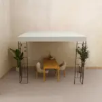 10' x 10' Outdoor Pergola Canopy, Metal Patio Canopy with Drainage Holes for Backyard, Garden, Cream White - Image 8