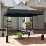Outsunny 10' x 10' Replacement Canopy Top for Pop Up Canopy Tent with 4 Sand Bags, UPF50+ Protection, Dark Gray - Image 7