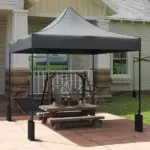 Outsunny 10' x 10' Replacement Canopy Top for Pop Up Canopy Tent with 4 Sand Bags, UPF50+ Protection, Dark Gray - Image 8