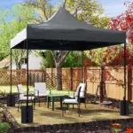 Outsunny 10' x 10' Replacement Canopy Top for Pop Up Canopy Tent with 4 Sand Bags, UPF50+ Protection, Dark Gray - Image 9