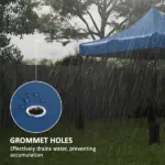 Outsunny 10 ft x 10 ft Replacement Canopy Top for Pop Up Canopy Tent with 4 Sand Bags, UPF50+ Protection, Navy Blue - Image 5