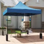 Outsunny 10 ft x 10 ft Replacement Canopy Top for Pop Up Canopy Tent with 4 Sand Bags, UPF50+ Protection, Navy Blue - Image 7