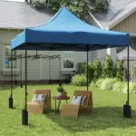 Outsunny 10 ft x 10 ft Replacement Canopy Top for Pop Up Canopy Tent with 4 Sand Bags, UPF50+ Protection, Navy Blue - Image 10