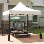 Outsunny 10' x 10' Replacement Canopy Top for Pop Up Canopy Tent with 4 Sand Bags, UPF50+ Protection, White - Image 8