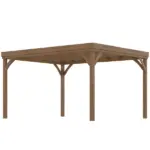 Outsunny 10 ft x 12 ft Outdoor Pergola, Wood Gazebo Grape Trellis with Stable Structure and Concrete Anchors, for Garden, Patio, Backyard, Deck