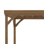 Outsunny 10 ft x 12 ft Outdoor Pergola, Wood Gazebo Grape Trellis with Stable Structure and Concrete Anchors, for Garden, Patio, Backyard, Deck - Image 8